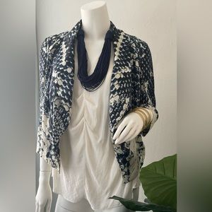 INC women pattern stylish blazer size medium